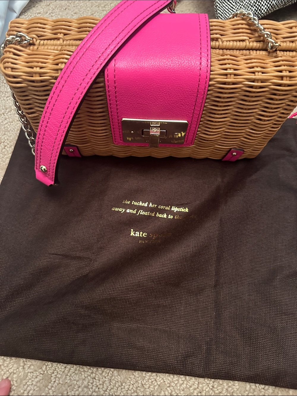 NEW Kate Spade Wicker Bag - Picture 6 of 8